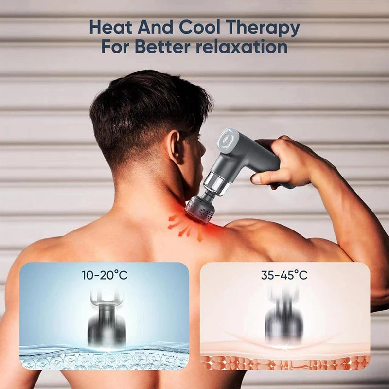 Smart Fascia Gun — Dual Heat & Cold Therapy for Complete