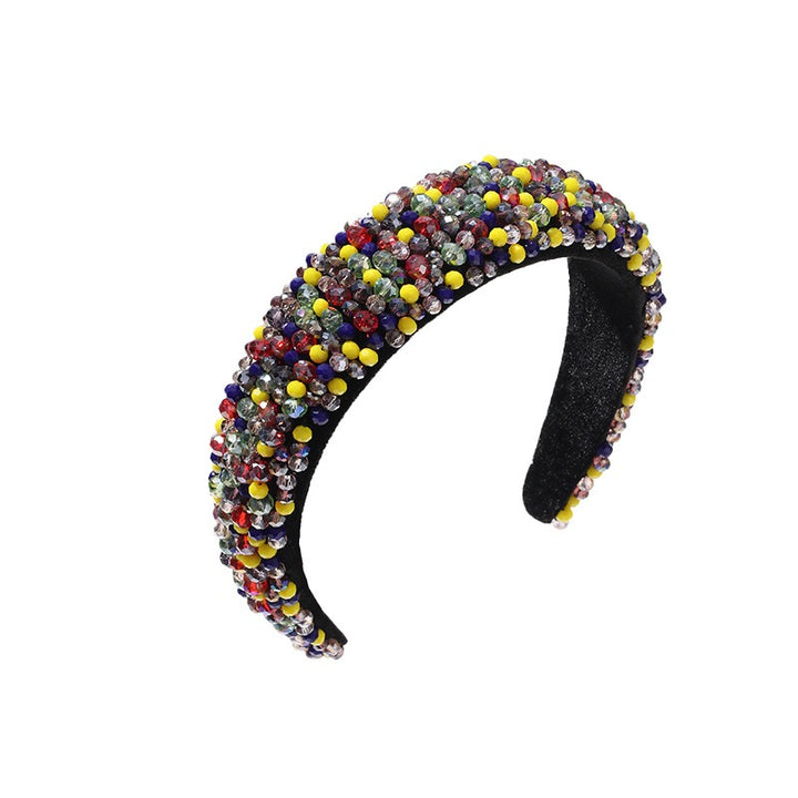 Beaded Crystal Headband for Glamorous Occasion Style