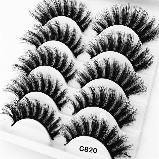 False Eyelashes: Dramatic 3D Volume, 5 Lash Styles