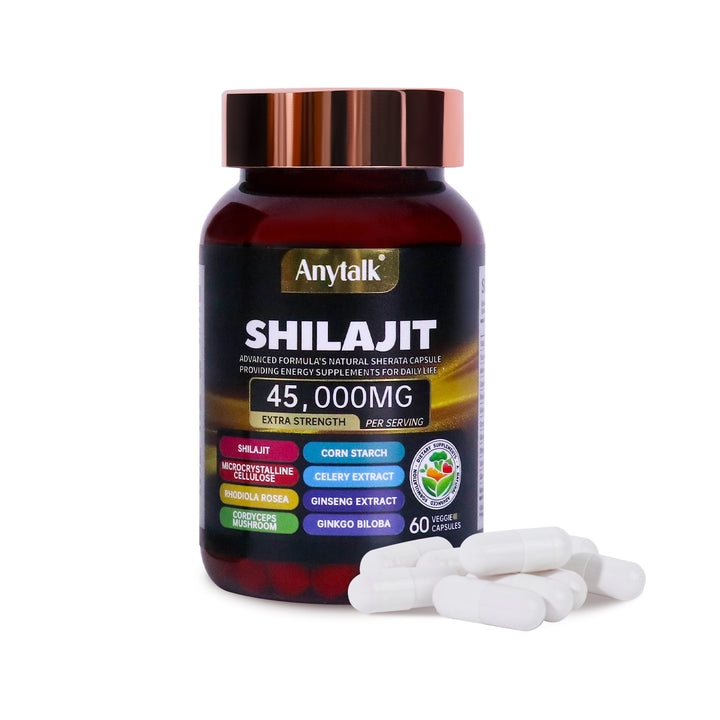 Shilajit Capsules 45,000mg — Natural Energy & Clarity