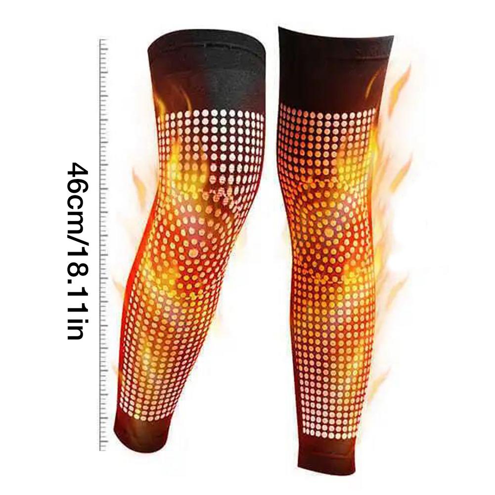 1 Pair Dot Matrix Self Heating Knee Pads Brace Sports Kneepa