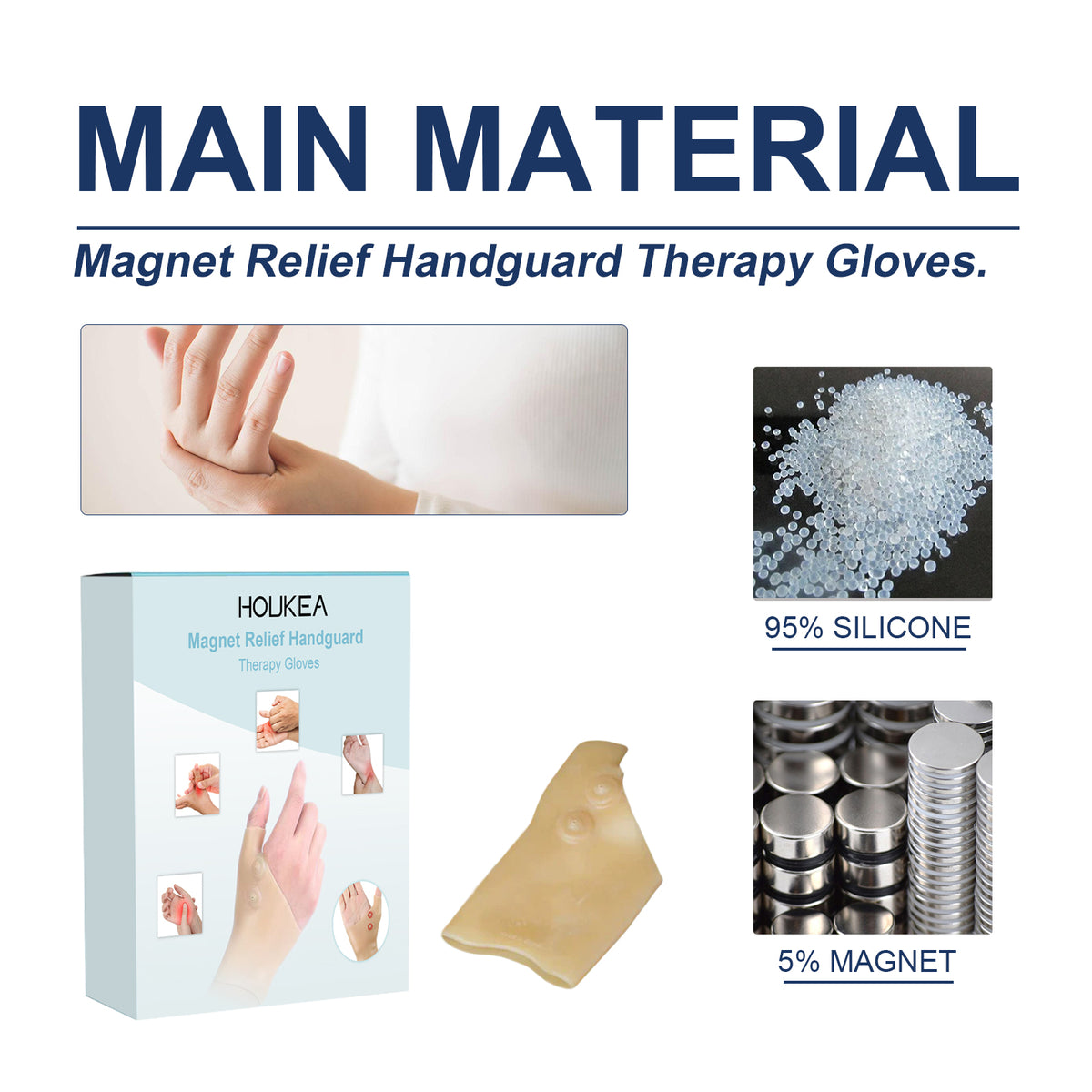 Magnetic Therapy Glove for Daily Hand & Wrist Comfort