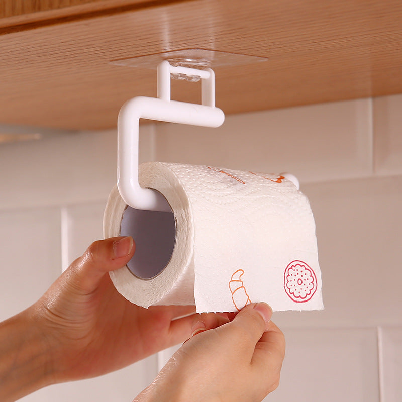 No-Drill Under-Cabinet Paper Towel Holder for Kitchen