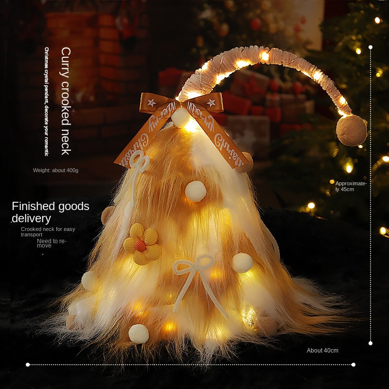 Mini Christmas Tree with Lights for Cozy Holiday Desks