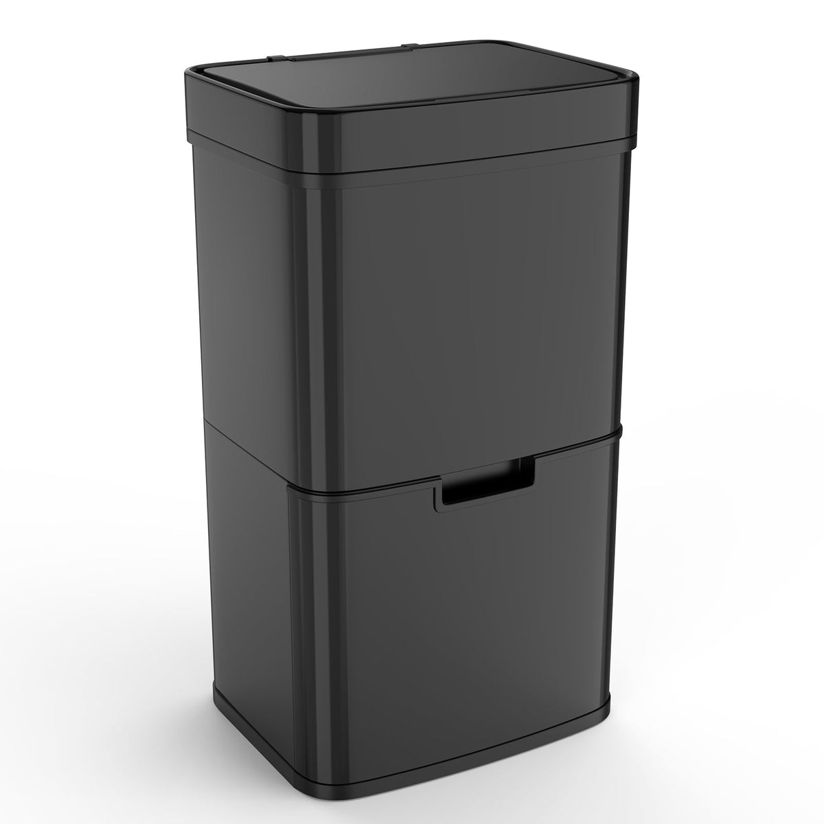Hands-Free 62L Sensor Trash Can with Two Compartments