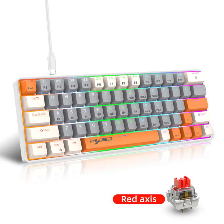 Compact 60% Mechanical Gaming Keyboard with RGB Backlight