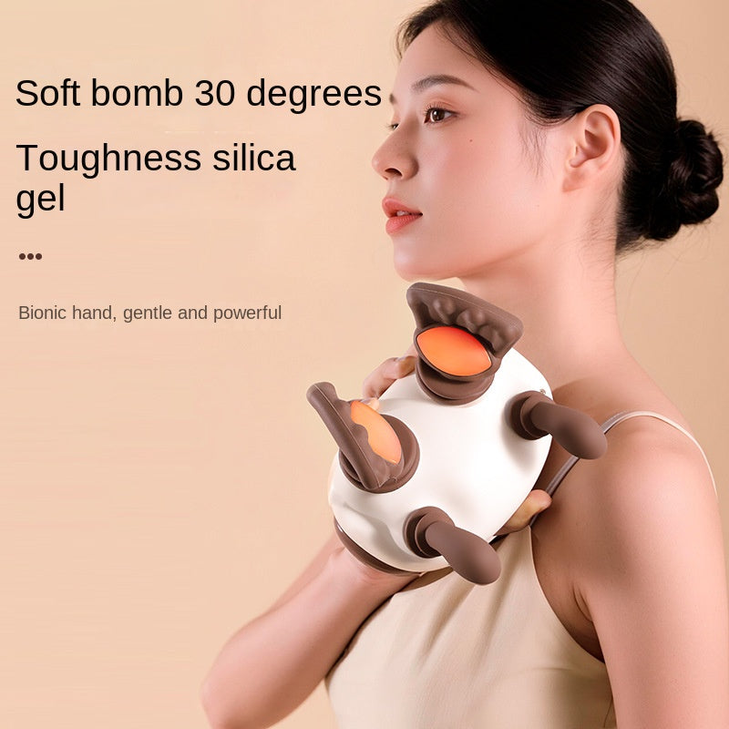 Cordless Neck Massager with Heat and Kneading Nodes