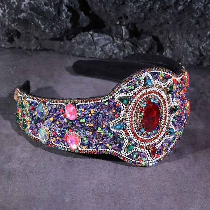 Baroque Jeweled Hair Hoop for Glamorous Occasion Style