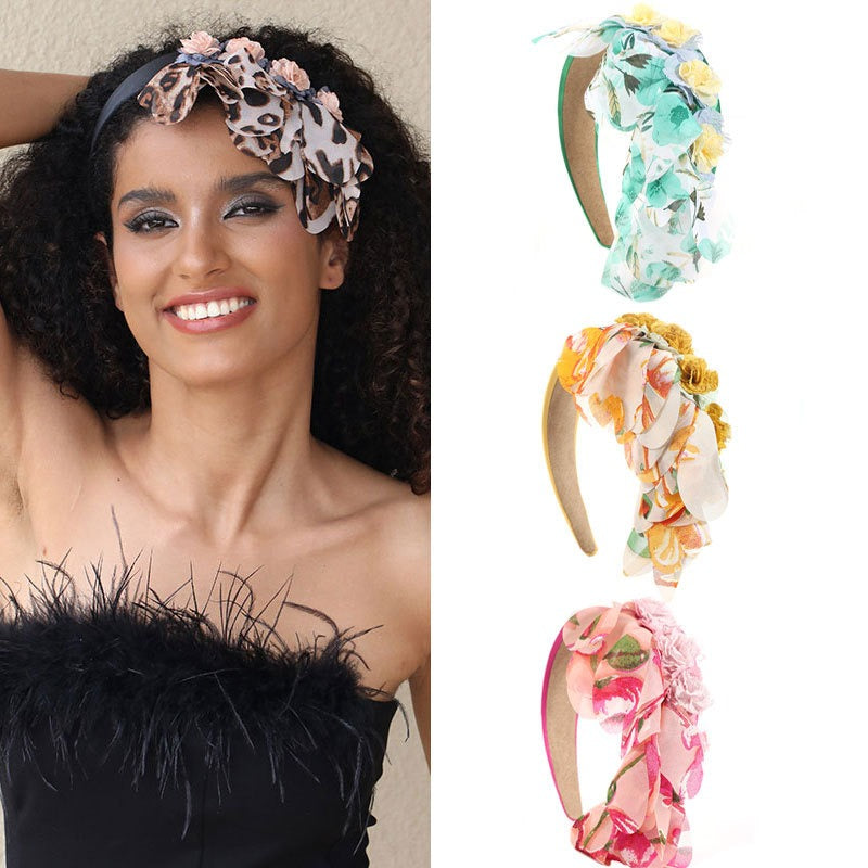 Floral Fabric Headband for Colorful Statement Style