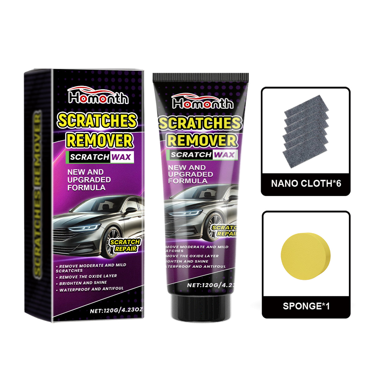 Car Scratch Remover DIY Paint Shine Repair Kit