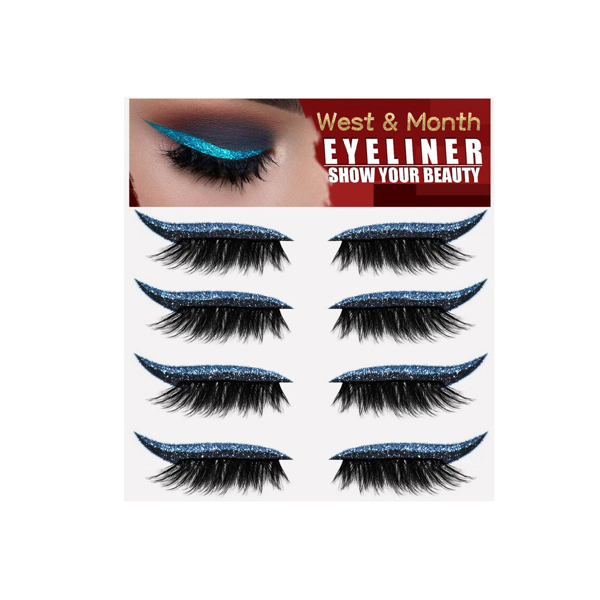 Self-Adhesive Eyeliner Stickers for Colorful Lash Looks