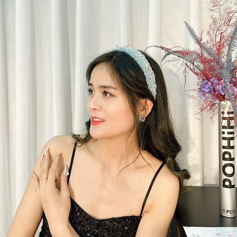 Baroque Pearl Headband for Romantic Statement Style