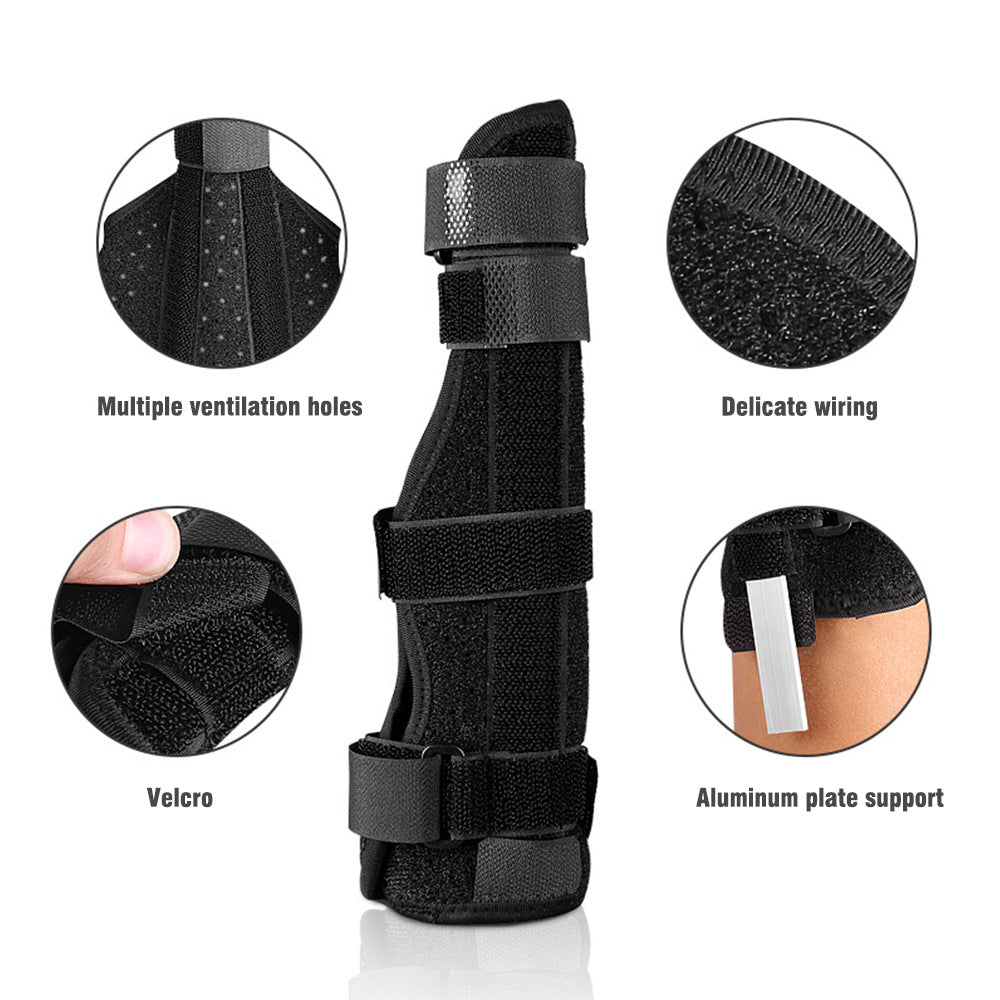 Finger Support Brace — Rigid Aluminum Splint for Fractures