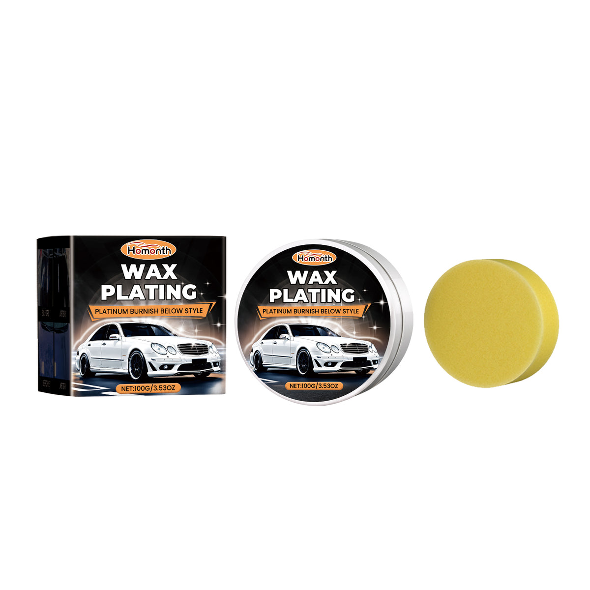 Car Polish Wax Kit for Scratch Repair & Deep Gloss