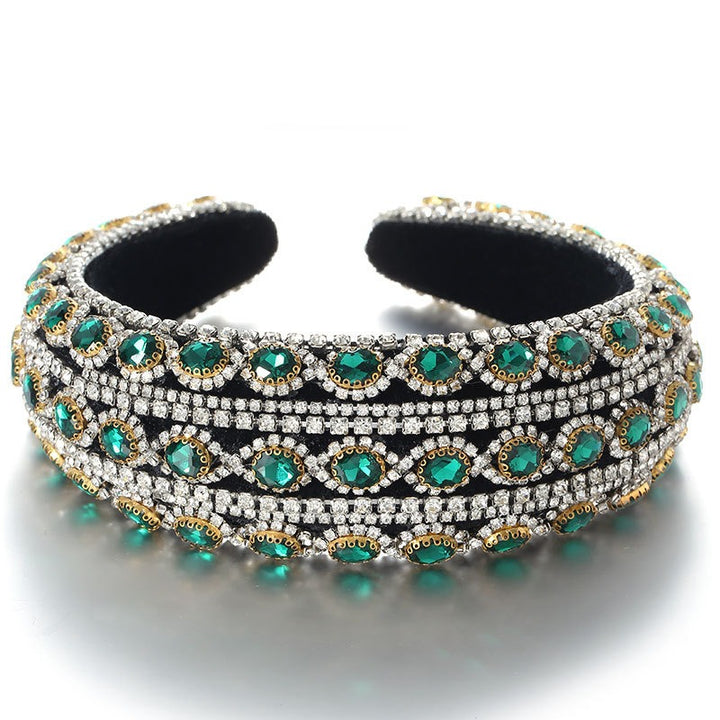 Baroque Crystal Headband for Vintage-Inspired Glamour
