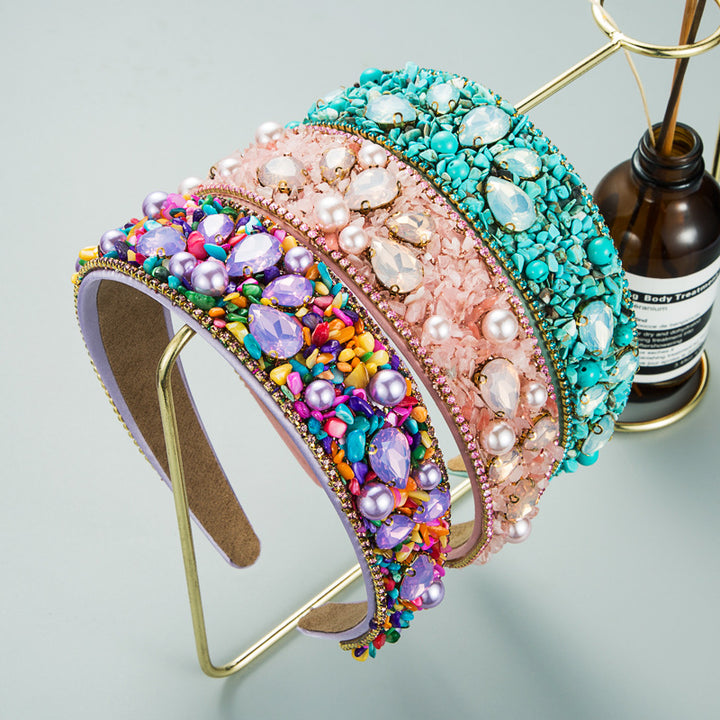Jeweled Wide-Edge Headband for Instant Glamour Style