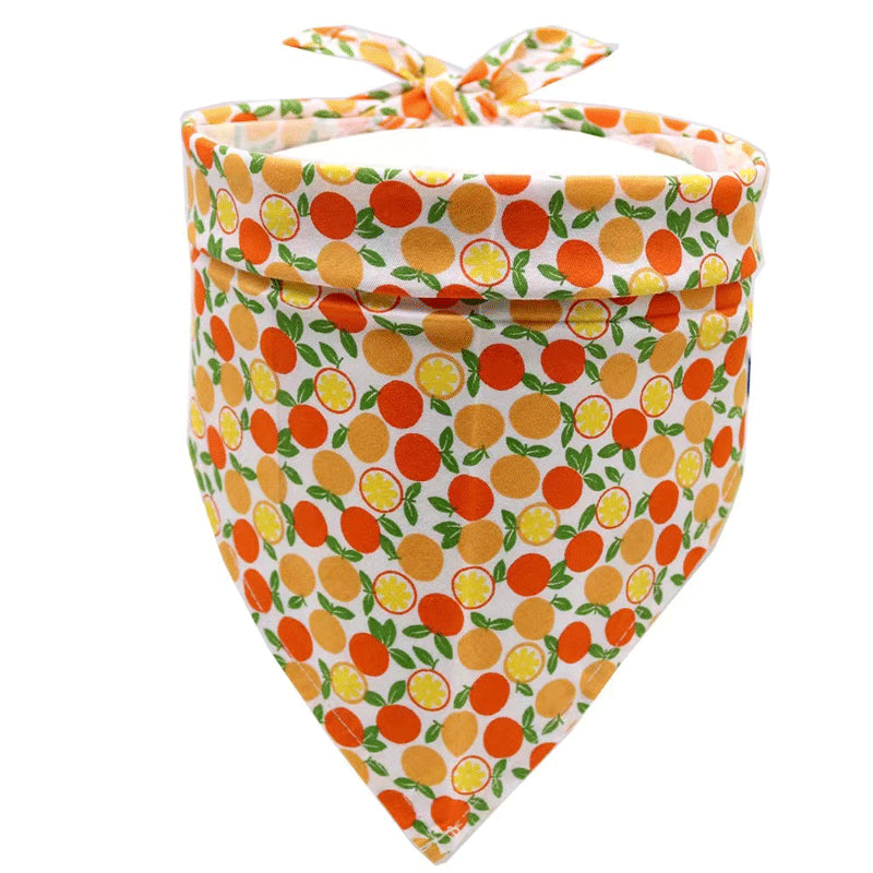 Cotton Pet Bandana Scarf for Playful Summer Style