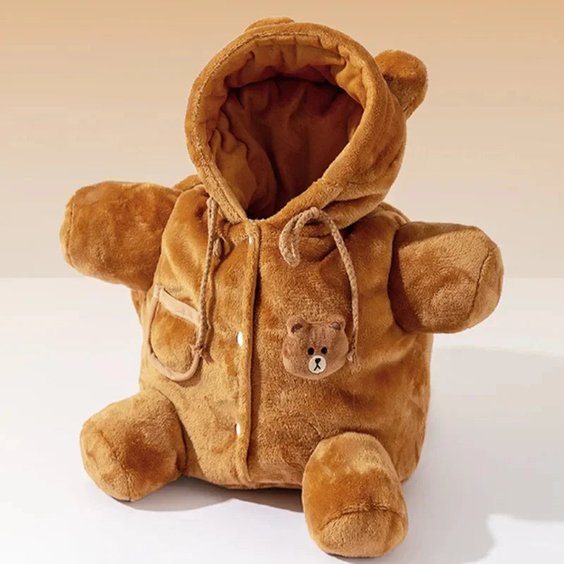 Pet Carrier Bag for Warm Teddy Bear Hands-Free Walks