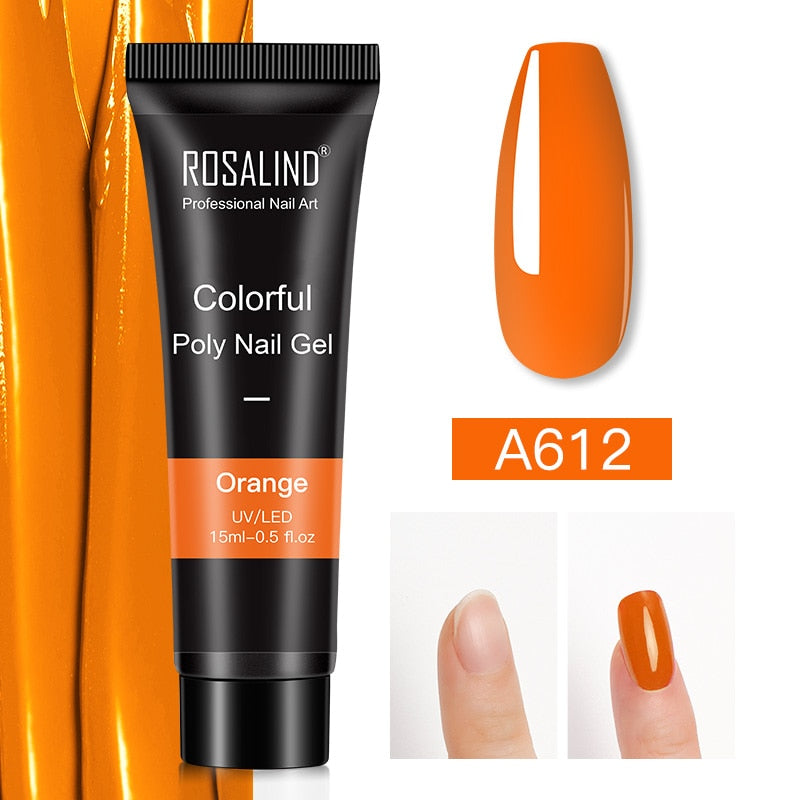 Glitter Poly Nail Gel Extensions for Salon-Style Sparkle