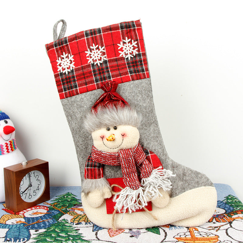 Christmas Stocking Gift Bags for Cozy Mantel Decor