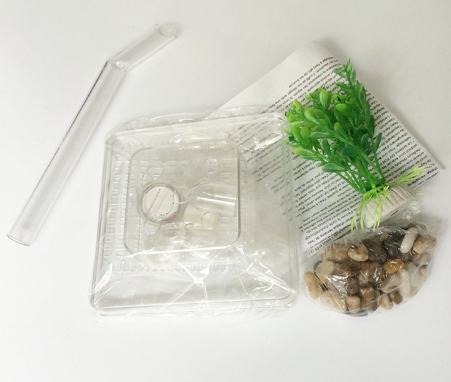 Self Cleaning Mini Fish Tank 1L Beginner Aquarium Kit