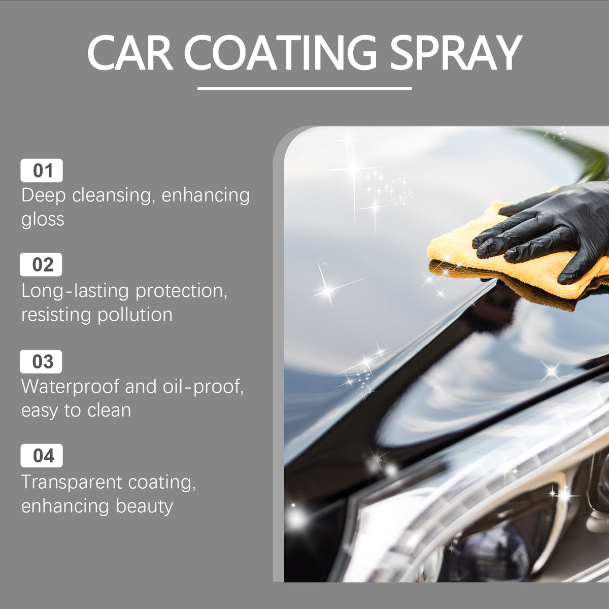 Automotive Ceramic Coating Spray for Gloss Protection