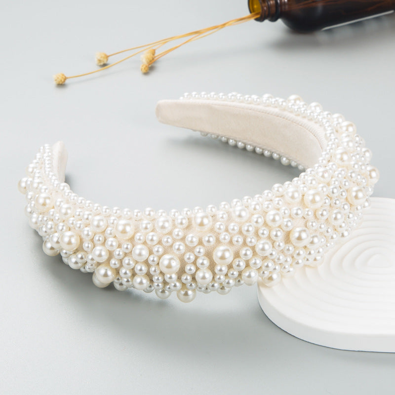 Pearl Beaded Headband for Elegant Statement Styling