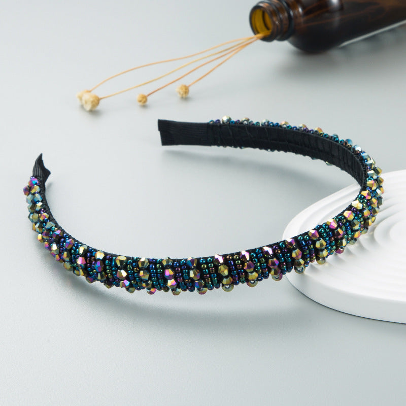 Beaded Headband for Colorful Statement Hair Styling