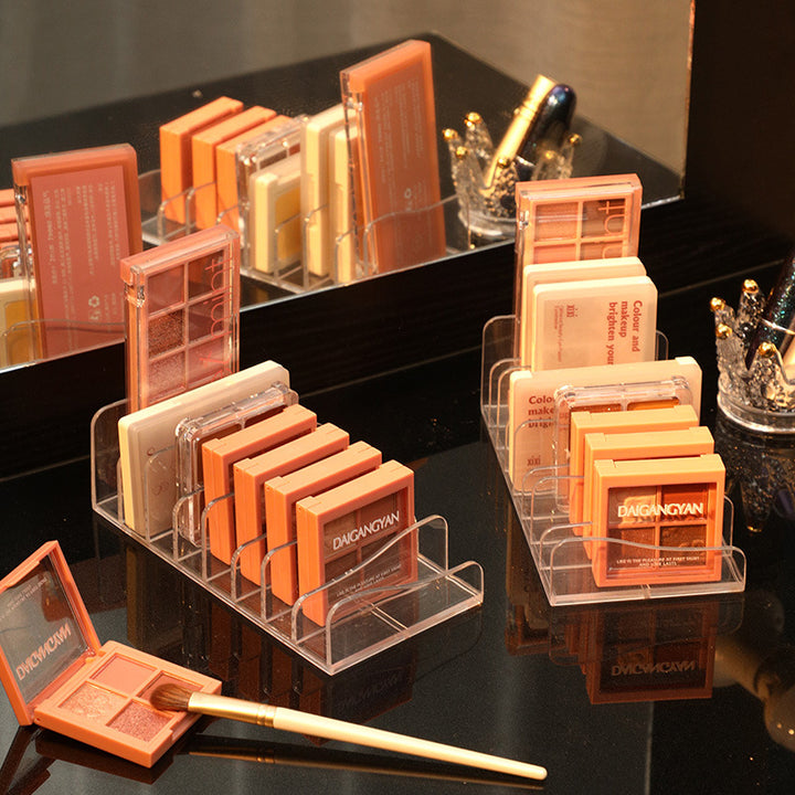 Eyeshadow Palette Rack, Clear Acrylic Upright Storage
