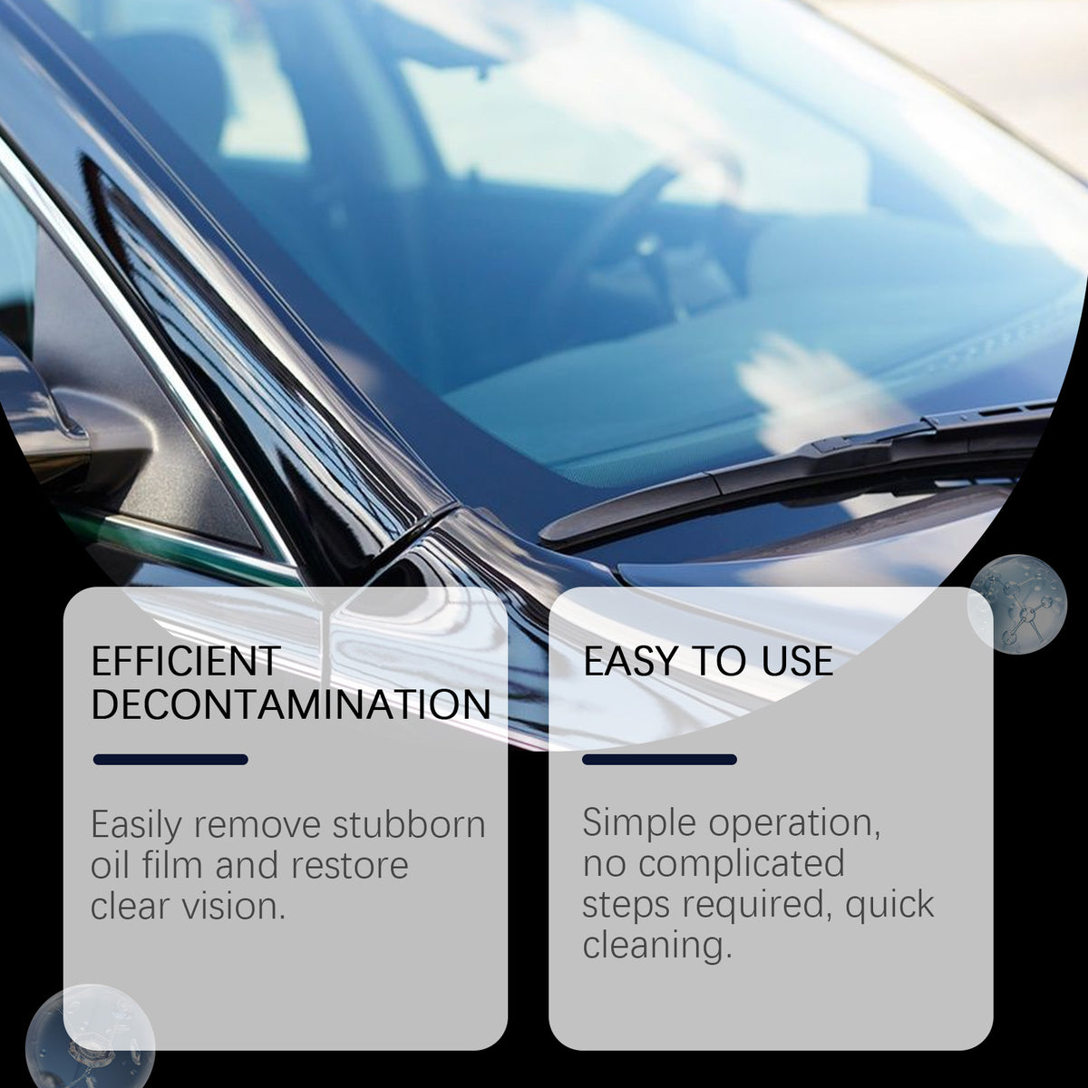 Automotive Glass Oil Film Cleaner for Clear Vision