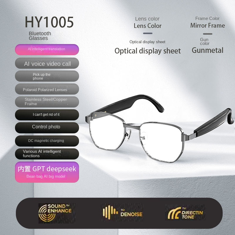 Bluetooth Smart Sunglasses: Calls, Music & AI Translation