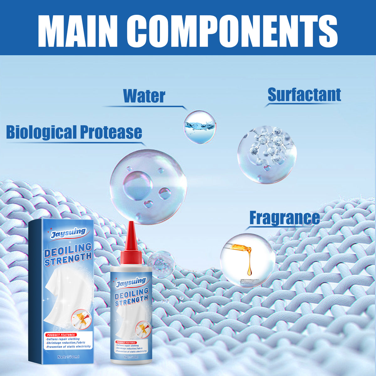 Clothing Stain Remover for Cuffs, Collars & Fabrics