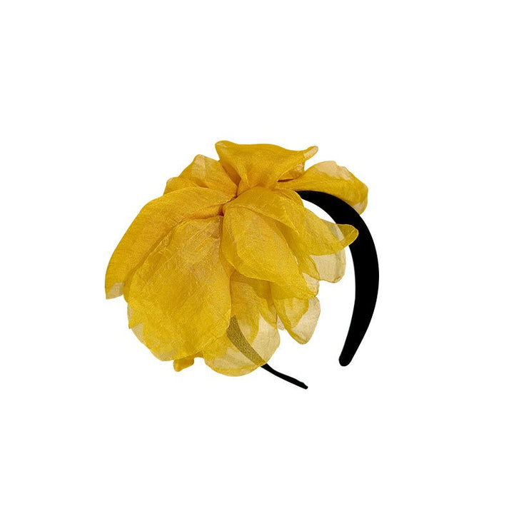 Oversized Handmade Flower Headband for Statement Style