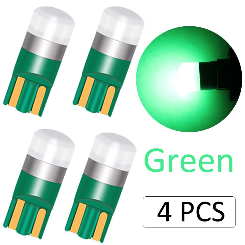 194 LED Bulb — T10 W5W 3030 10‑Pack Brighter Interior Light
