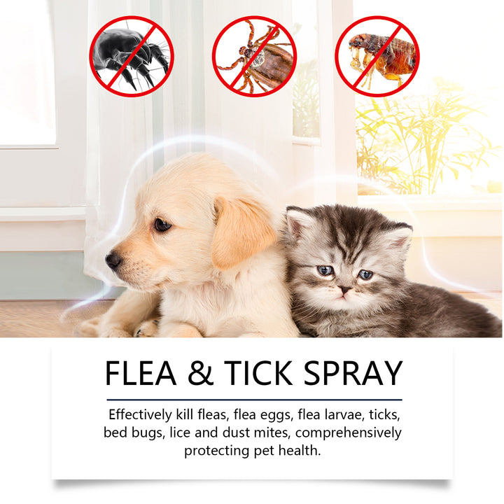 Pet Flea & Tick Spray for Dogs & Cats | 100ml Care