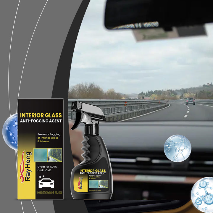 Car Glass Anti-Fog Spray for Clear Driving Visibility