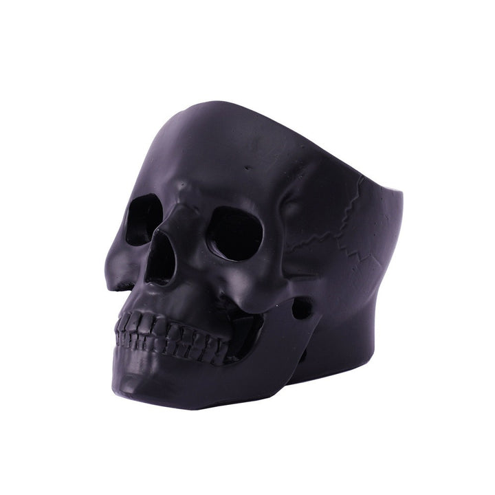 Gothic Skull Desk Organizer Pen Holder for Messy Desks