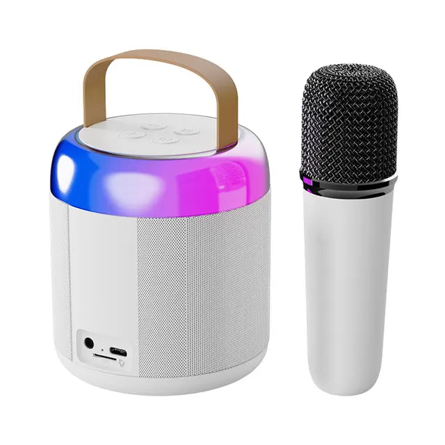 Portable Karaoke Machine with Wireless Microphone Pink