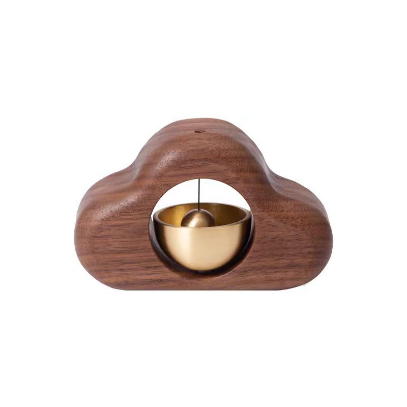 Wooden Door Bell Chime for a Warm Rustic Entryway Decor