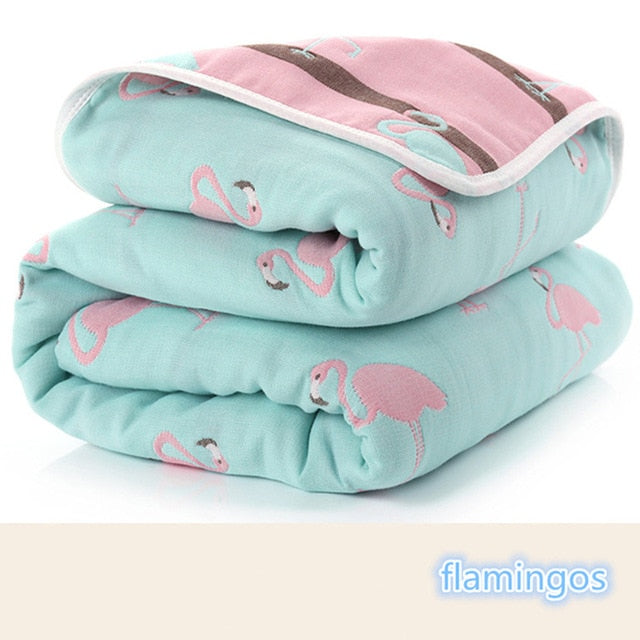 Muslin Baby Blanket – Six-Layer Newborn Cozy Comfort