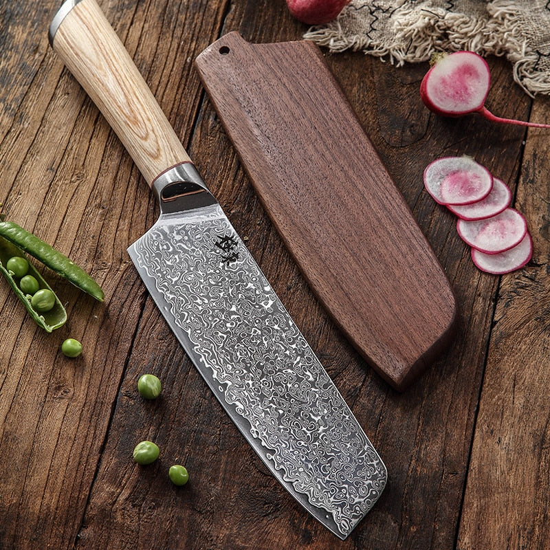 67-Layer VG10 Damascus Kitchen Knife Set for Every Task