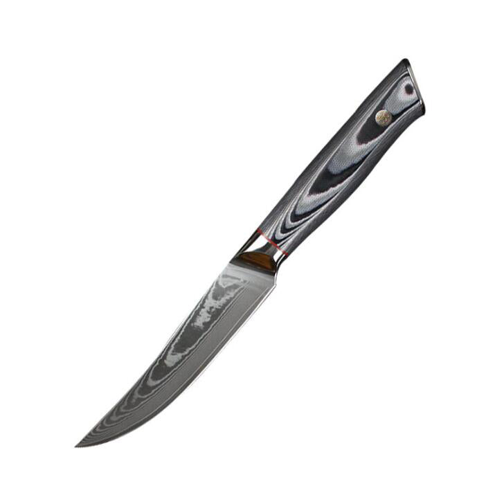 Damascus Steak Knives Set That Stays Sharp, Won't Rust