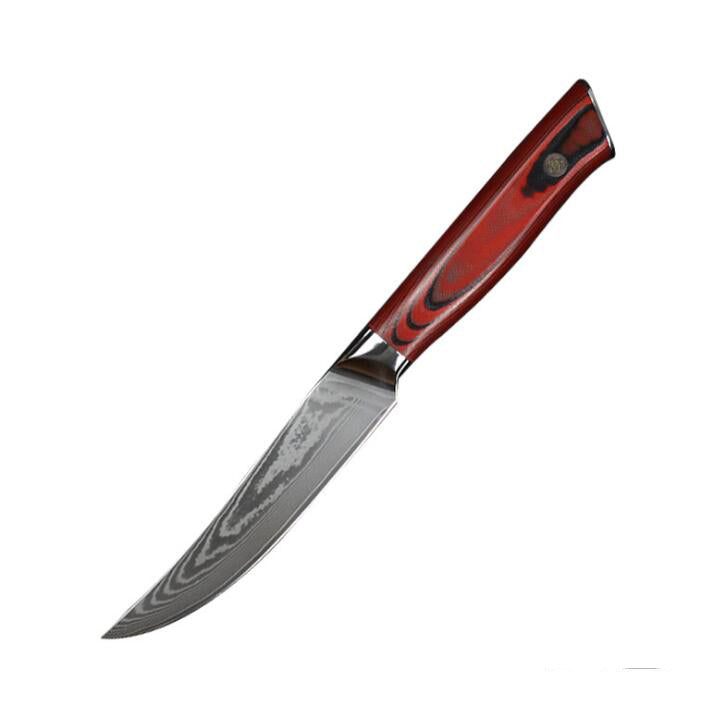 Damascus Steak Knives Set That Stays Sharp, Won't Rust