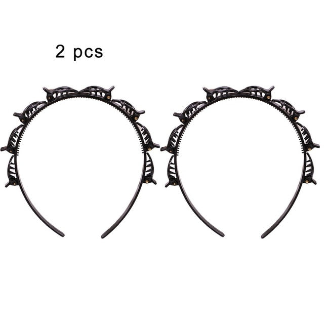 Braided Hair Hoop for Quick Flyaway Control & Style