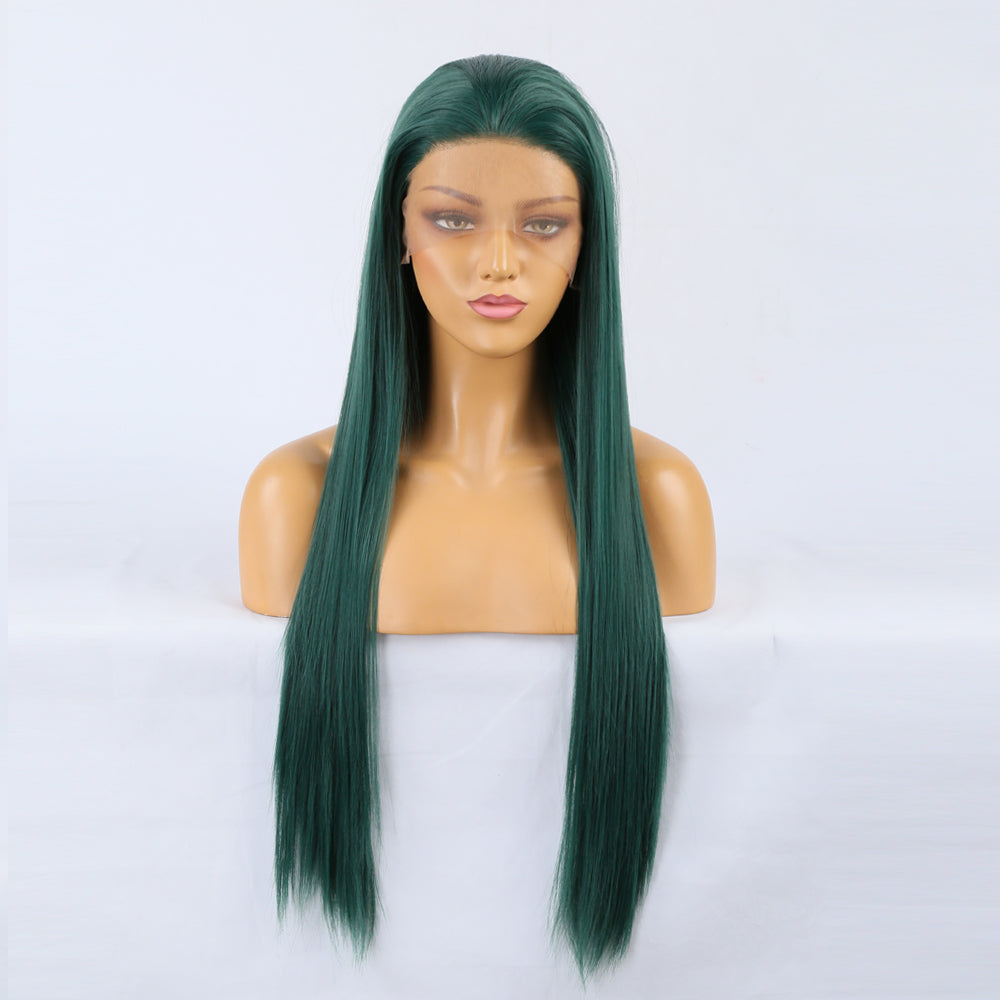 Long Teal Lace Front Wig for Instant Dramatic Length