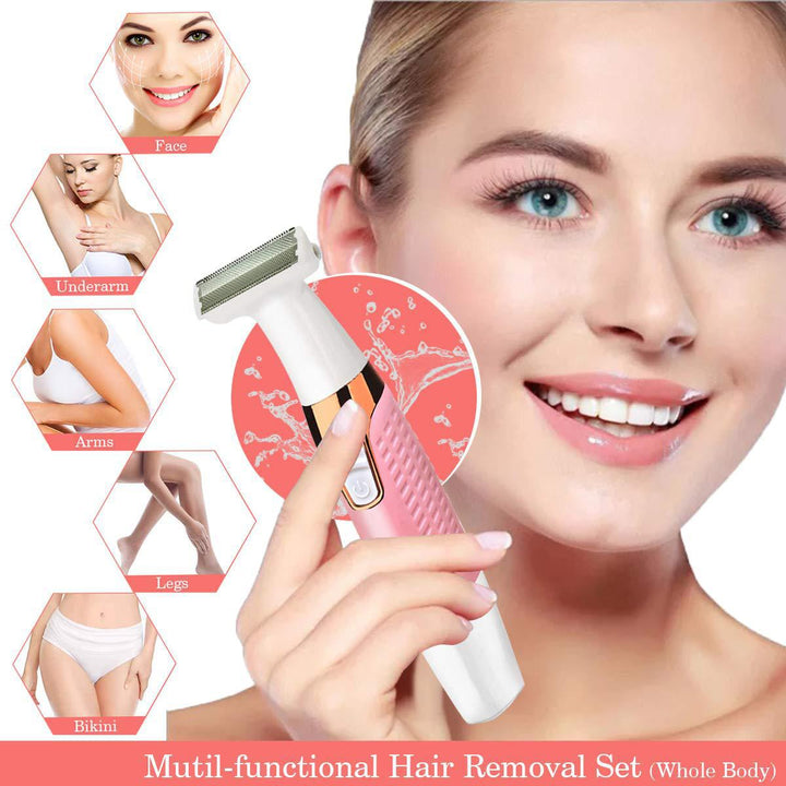 Electric Lady Shaver for Whole-Body Hair Removal and Trim