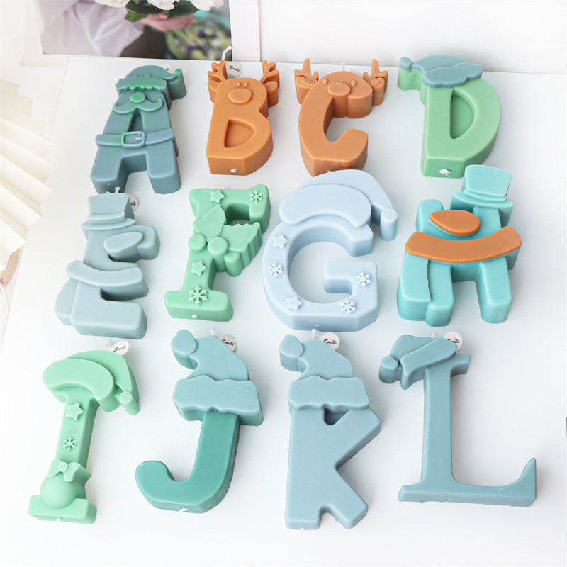 Christmas Letter Candle Molds for Festive DIY Gifts