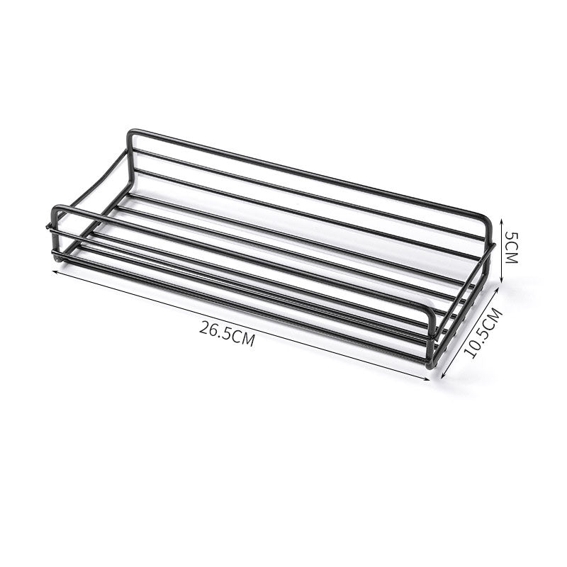 Punch-Free Bathroom Wall Rack for Toilet & Sink Storage