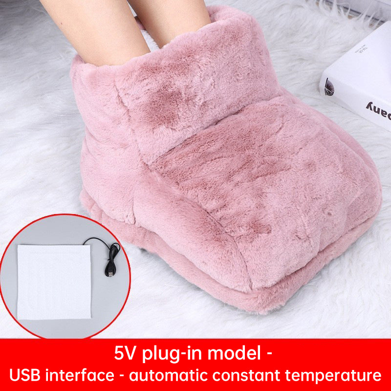 USB Foot Warmer Fleece Cover for Cold Feet Indoors