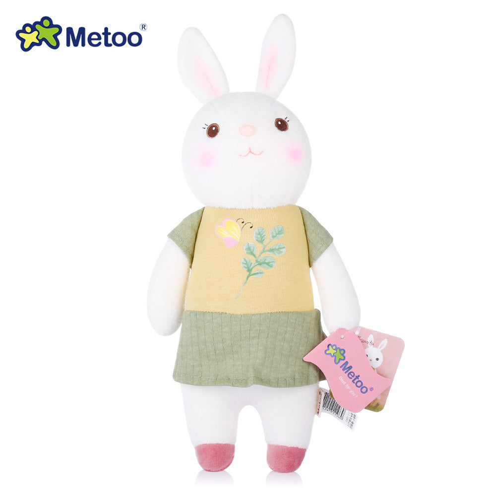 Rabbit Plush Doll With Cozy Pastel Outfits for Gifting